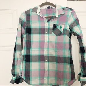 Ralph polo button down shirt size small